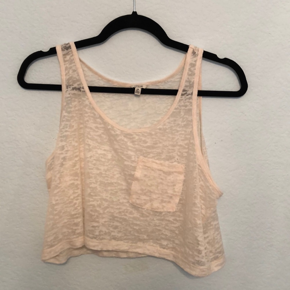 Forever 21 Cream crop top